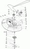 Toro 74325 (16-42Z) - 16-42Z TimeCutter Z Riding Mower, 2004 (240000001-240999999) Ersatzteile 42IN DECK SPINDLE AND BELT DRIVE ASSEMBLY