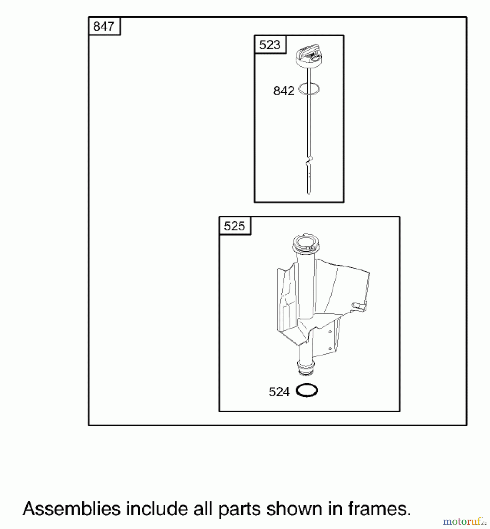 Toro Neu Mowers, Zero-Turn 74330 (16-42Z) - Toro 16-42Z TimeCutter Z Riding Mower, 2003 (230000001-230999999) OIL FILTER, TUBE AND PUMP ASSEMBLY ENGINE BRIGGS AND STRATTON 286H77-0165-E1