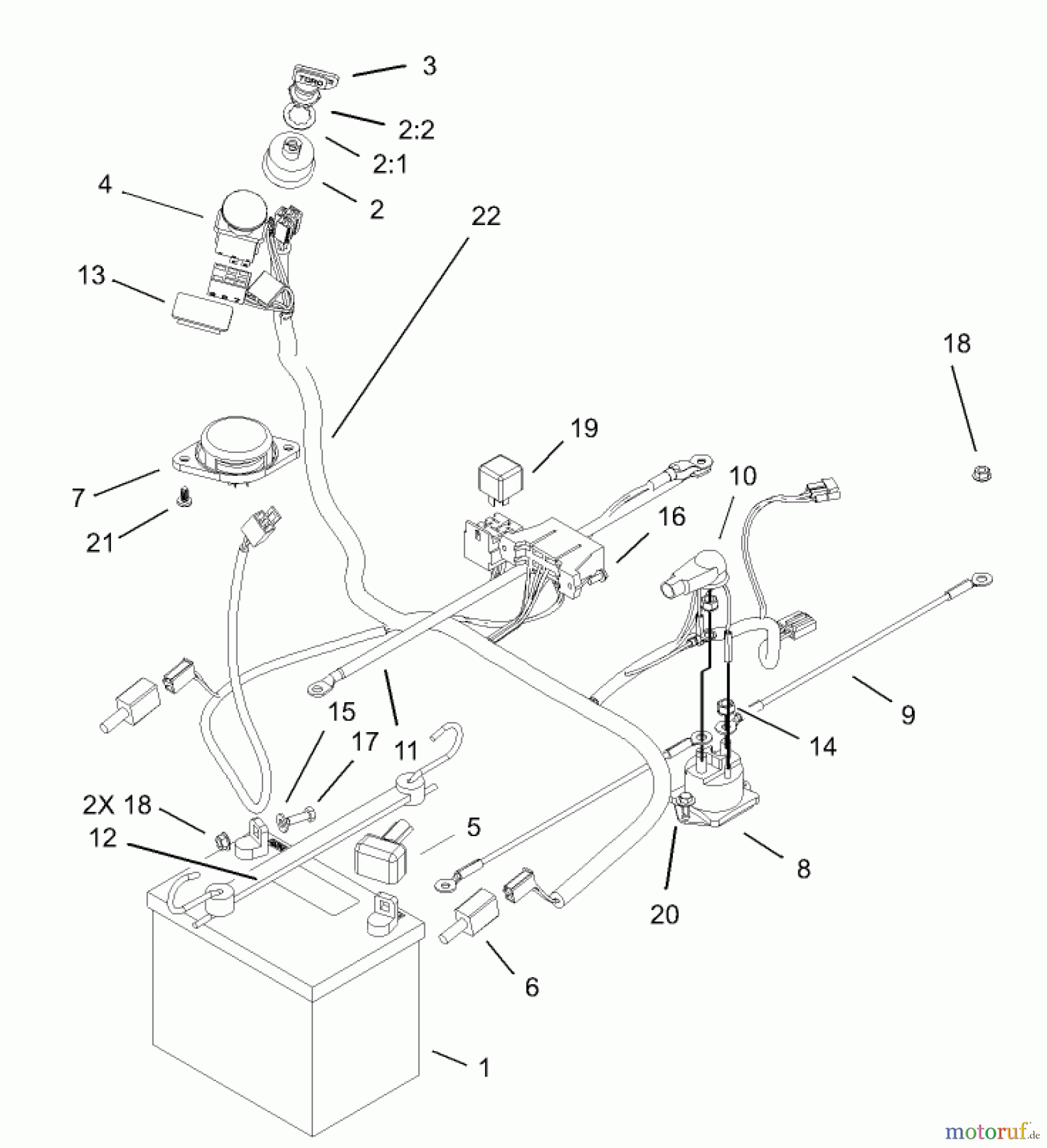 Toro Neu Mowers, Zero-Turn 74350 (17-42Z) - Toro 17-42Z TimeCutter Z Riding Mower, 2003 (230000001-230999999) ELECTRICAL ASSEMBLY