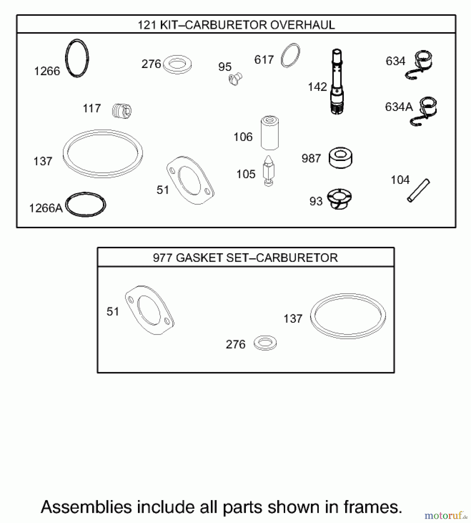  Toro Neu Mowers, Zero-Turn 74350 (17-42Z) - Toro 17-42Z TimeCutter Z Riding Mower, 2004 (240000001-240000178) CARBURETOR OVERHAUL KIT ASSEMBLY BRIGGS AND STRATTON 31F777-0162-E1