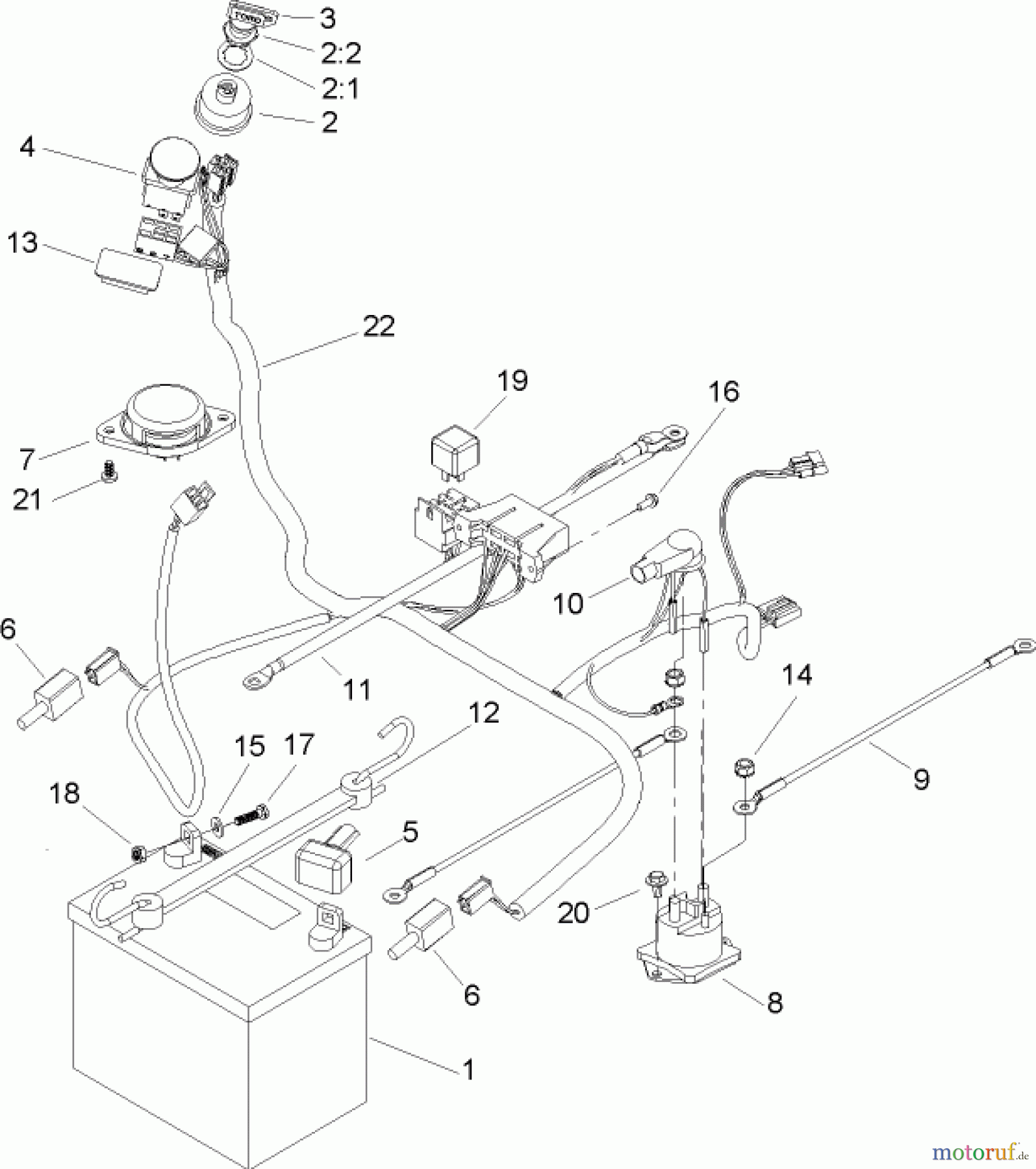  Toro Neu Mowers, Zero-Turn 74350 (17-42Z) - Toro 17-42Z TimeCutter Z Riding Mower, 2004 (240000001-240000178) ELECTRICAL ASSEMBLY
