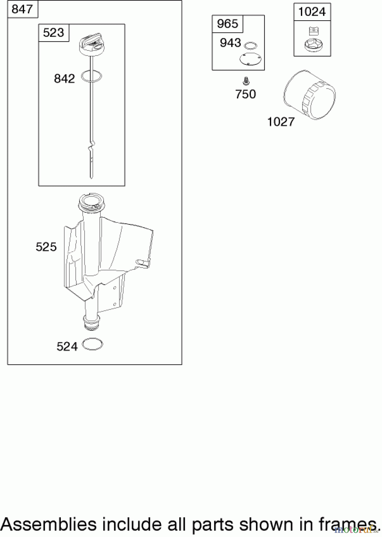 Toro Neu Mowers, Zero-Turn 74353 (Z480) - Toro TimeCutter Z480 Riding Mower, 2006 (260000001-260999999) OIL FILTER, TUBE AND PUMP ASSEMBLY BRIGGS AND STRATTON 31H777-0168-E1