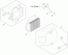 Toro 74363 (Z4200) - TimeCutter Z4220 Riding Mower, 2009 (290000505-290999999) Ersatzteile AIR INTAKE AND FILTRATION ASSEMBLY KOHLER SV610-0211