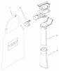 Toro 51587 - Super Blower Vac, 1999 (99100001-99499999) Ersatzteile BAG AND TUBE ASSEMBLY