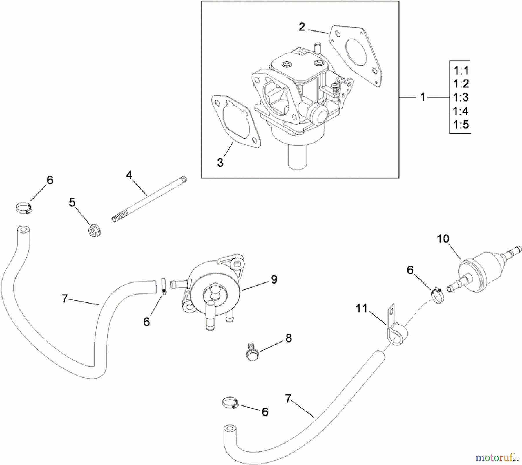 Toro Neu Mowers, Zero-Turn 74373 (Z5030) - Toro TimeCutter Z5030 Riding Mower, 2009 (290000001-290004012) FUEL SYSTEM ASSEMBLY KOHLER SV720-0039
