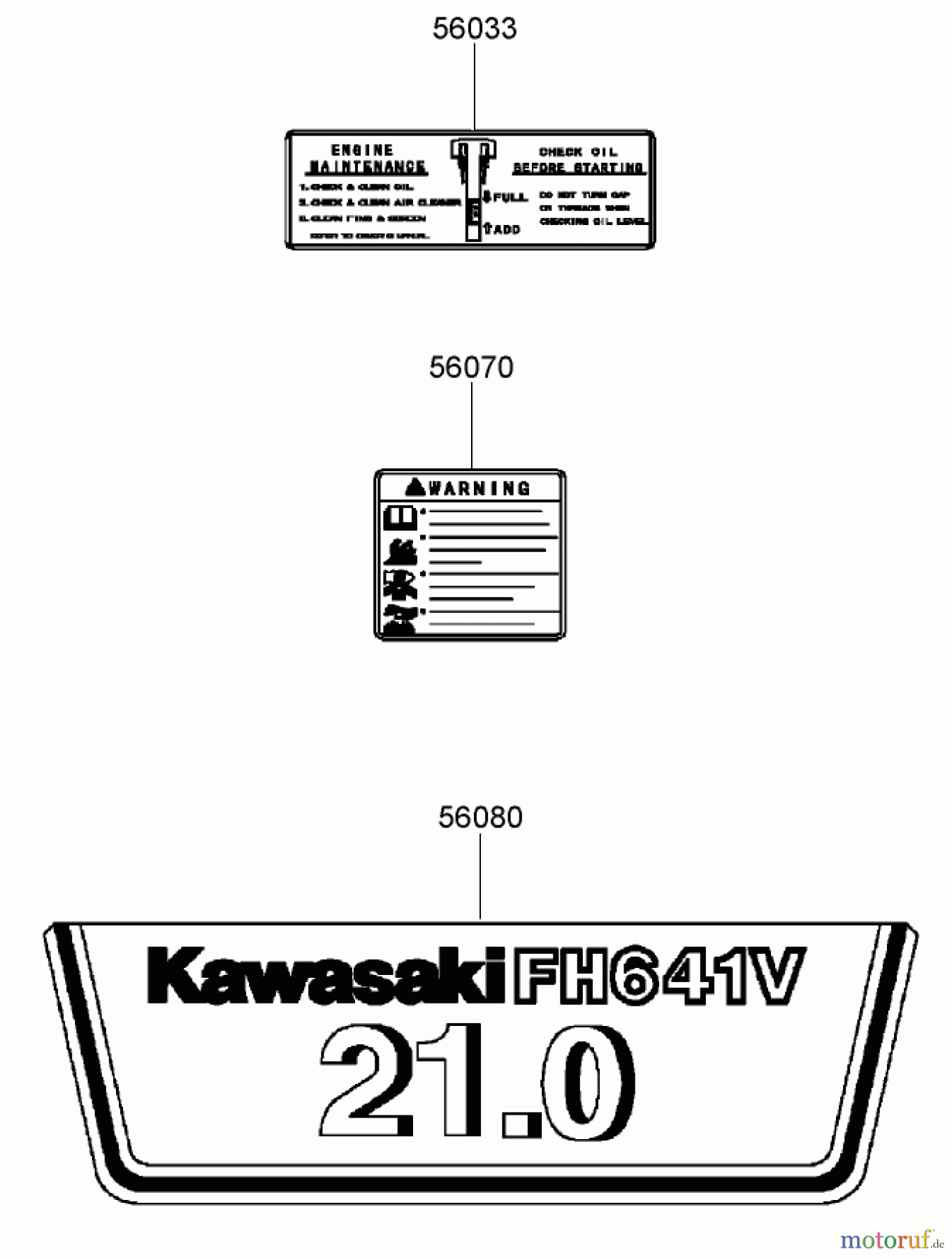 Toro Neu Mowers, Zero-Turn 74374 (Z5040) - Toro TimeCutter Z5040 Riding Mower, 2007 (270000001-270999999) LABEL ASSEMBLY KAWASAKI FH641V-AS31