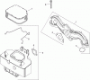 Toro 74375 (Z5060) - TimeCutter Z5060 Riding Mower, 2008 (280000001-280999999) Ersatzteile AIR INTAKE AND FILTRATION ASSEMBLY KOHLER SV730-0025