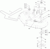 Toro 74375 (Z5060) - TimeCutter Z5060 Riding Mower, 2010 (310000001-310999999) Ersatzteile 50 INCH DECK SPINDLE AND BLADE ASSEMBLY