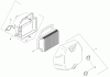 Toro 74380 (Z4200) - TimeCutter Z4200 Riding Mower, 2007 (270000001-270999999) Ersatzteile AIR INTAKE AND FILTRATION ASSEMBLY KOHLER SV590-0023