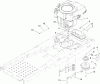 Toro 74380 (Z4200) - TimeCutter Z4200 Riding Mower, 2007 (270000001-270999999) Ersatzteile ENGINE AND CLUTCH ASSEMBLY