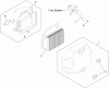 Toro 74380 (Z4200) - TimeCutter Z4200 Riding Mower, 2009 (290000326-290999999) Ersatzteile AIR INTAKE AND FILTRATION ASSEMBLY KOHLER SV590-0213