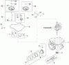 Toro 74380 (Z4200) - TimeCutter Z4200 Riding Mower, 2009 (290000326-290999999) Ersatzteile CRANKCASE ASSEMBLY KOHLER SV590-0213