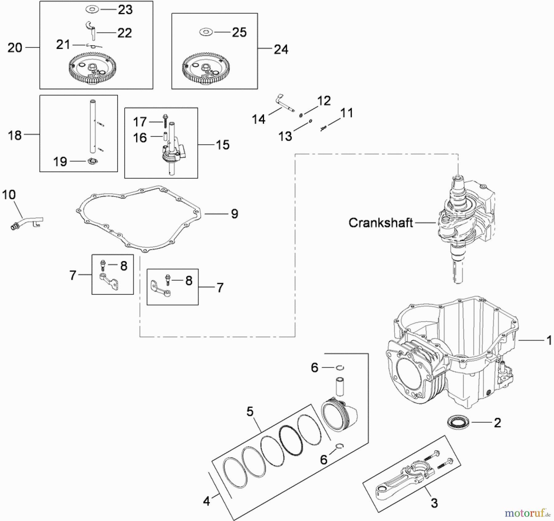 Toro Neu Mowers, Zero-Turn 74380 (Z4200) - Toro TimeCutter Z4200 Riding Mower, 2009 (290000326-290999999) CRANKCASE ASSEMBLY KOHLER SV590-0213