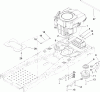 Toro 74380 (Z4200) - TimeCutter Z4200 Riding Mower, 2009 (290000326-290999999) Ersatzteile ENGINE AND CLUTCH ASSEMBLY