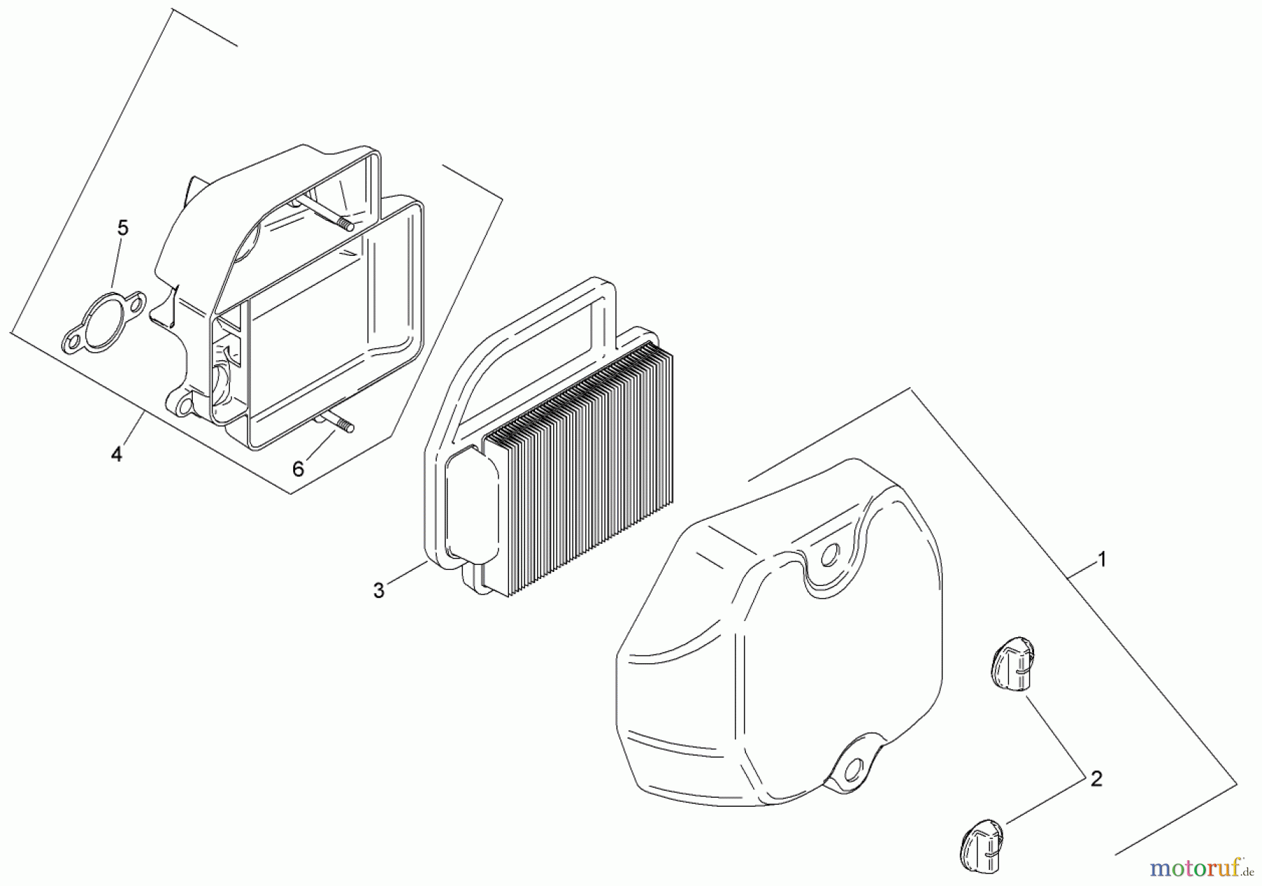 Toro Neu Mowers, Zero-Turn 74391 (Z5000) - Toro TimeCutter Z5000 Riding Mower, 2008 (280000001-280999999) AIR INTAKE AND FILTRATION ASSEMBLY KOHLER SV610S-0022