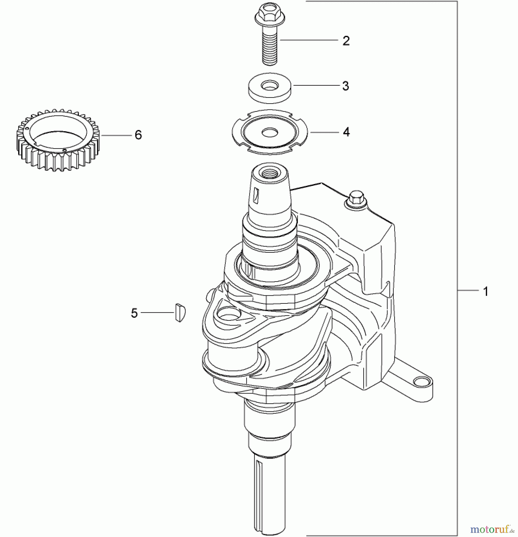 Toro Neu Mowers, Zero-Turn 74391 (Z5000) - Toro TimeCutter Z5000 Riding Mower, 2008 (280000001-280999999) CRANKSHAFT ASSEMBLY KOHLER SV610S-0022