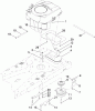 Toro 74391 (Z5000) - TimeCutter Z5000 Riding Mower, 2009 (290000001-290000225) Ersatzteile ENGINE AND CLUTCH ASSEMBLY