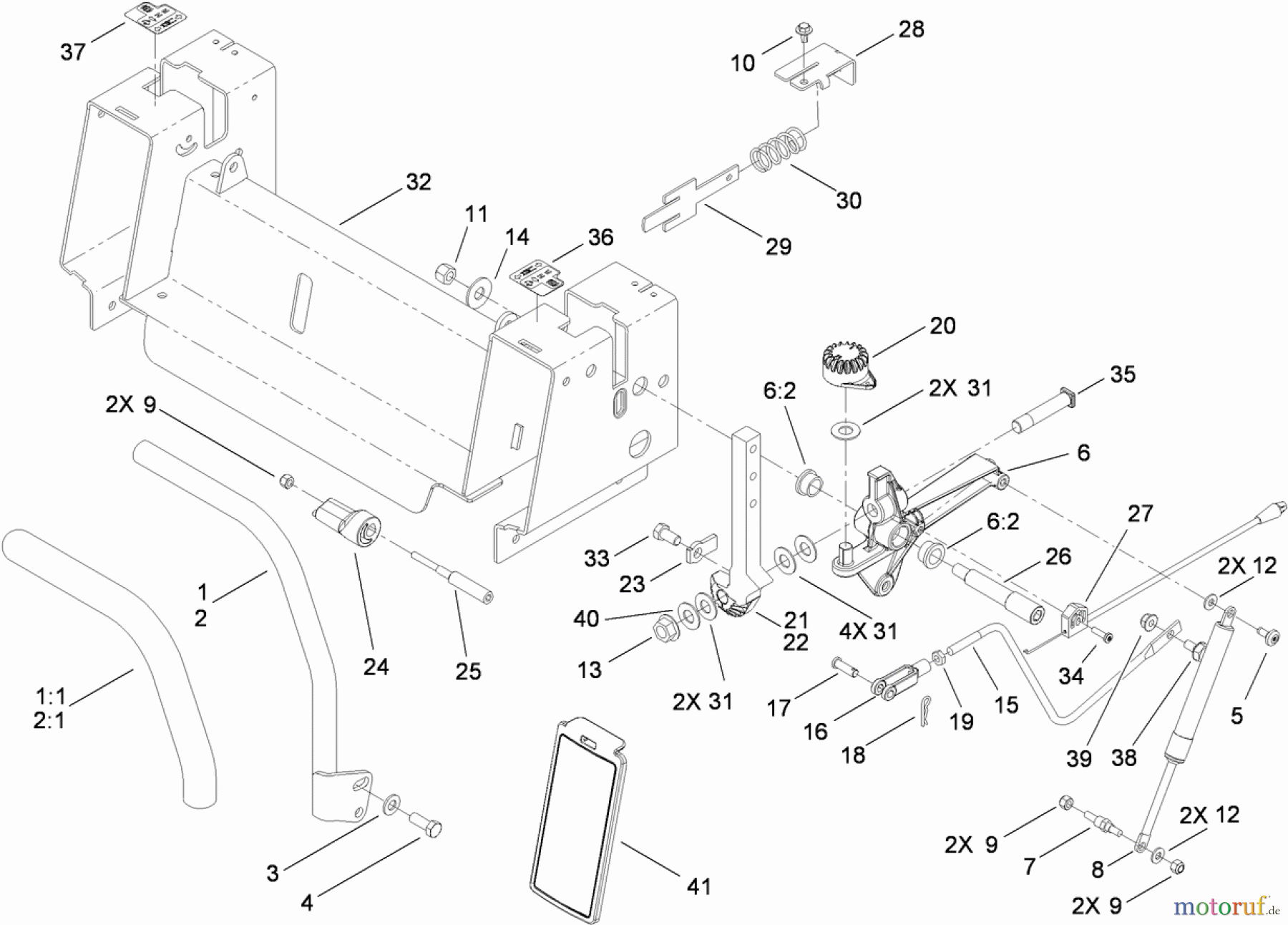 Toro Neu Mowers, Zero-Turn 74398 (Z5035) - Toro TimeCutter Z5035 Riding Mower, 2010 (310000001-310999999) MOTION CONTROL ASSEMBLY