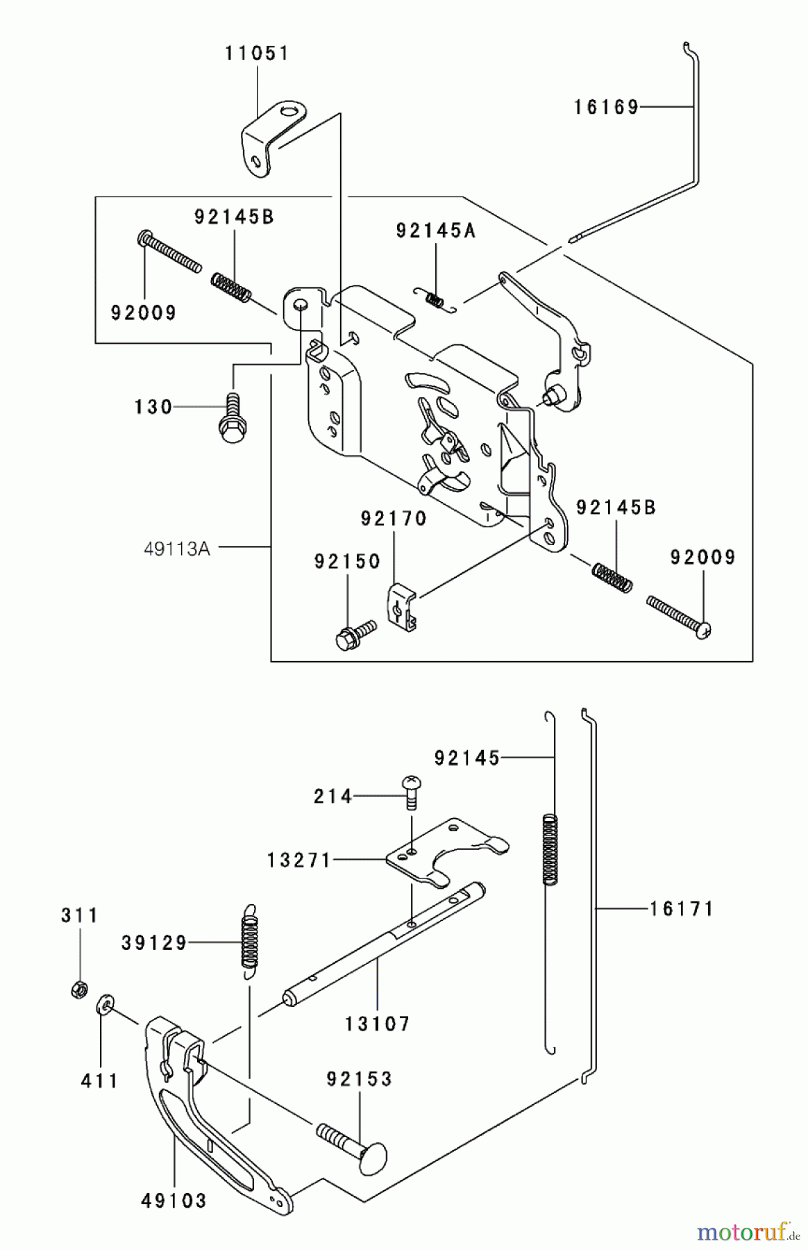 Toro Neu Mowers, Zero-Turn 74401 (17-44ZX) - Toro 17-44ZX TimeCutter ZX Riding Mower, 2003 (230000001-230999999) CONTROL EQUIPMENT ASSEMBLY KAWASAKI FH500V-BS36