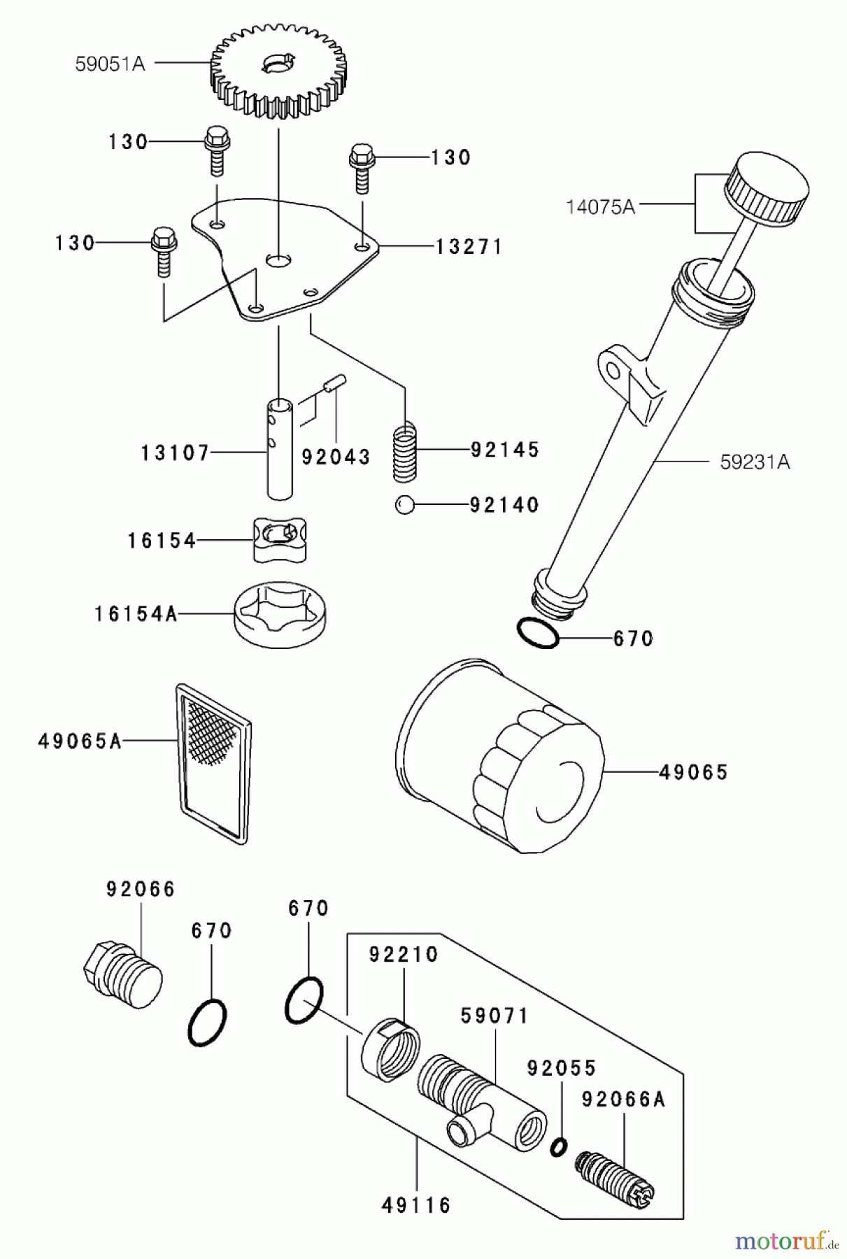 Toro Neu Mowers, Zero-Turn 74401 (17-44ZX) - Toro 17-44ZX TimeCutter ZX Riding Mower, 2003 (230000001-230999999) LUBRICATION EQUIPMENT ASSEMBLY KAWASAKI FH500V-BS36