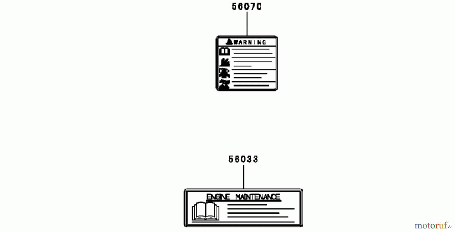 Toro Neu Mowers, Zero-Turn 74401 (17-44ZX) - Toro 17-44ZX TimeCutter ZX Riding Mower, 2004 (240000001-240999999) ENGINE DECALS KAWASAKI FH500V-BS36
