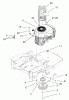 Toro 74401 (Z17-44) - Z17-44 TimeCutter Z Riding Mower, 2002 (220000001-220999999) Ersatzteile ENGINE AND CLUTCH ASSEMBLY