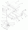Toro 74401 (Z17-44) - Z17-44 TimeCutter Z Riding Mower, 2002 (220000001-220999999) Ersatzteile FRONT FRAME ASSEMBLY
