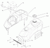 Toro 74401 (Z17-44) - Z17-44 TimeCutter Z Riding Mower, 2002 (220000001-220999999) Ersatzteile FUEL TANK ASSEMBLY