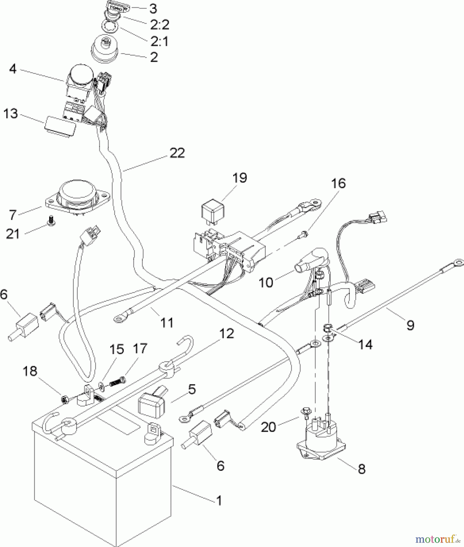 Toro Neu Mowers, Zero-Turn 74403 (16-42Z) - Toro 16-42Z TimeCutter Z Riding Mower, 2004 (240000001-240999999) ELECTRICAL SYSTEM ASSEMBLY