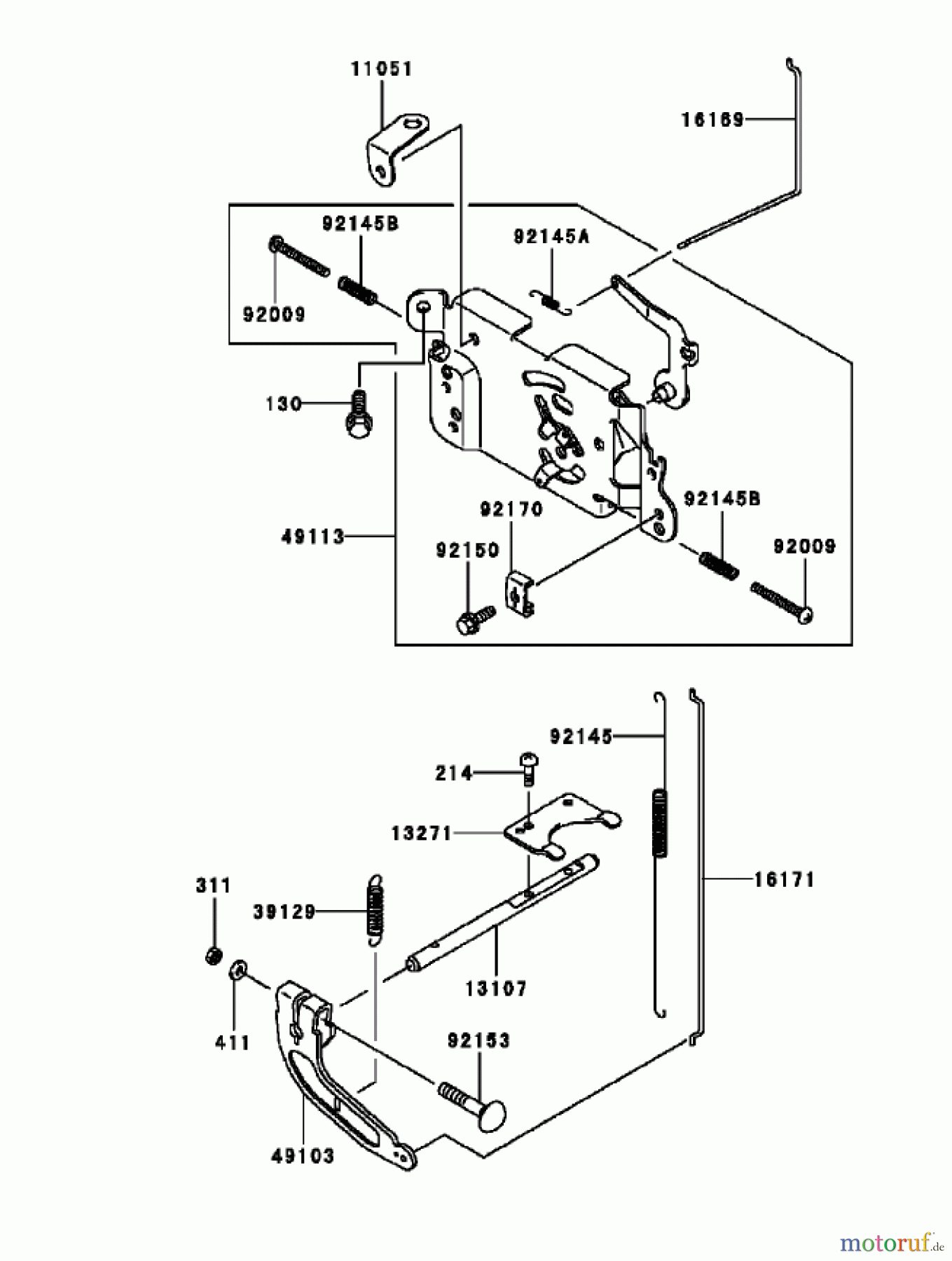 Toro Neu Mowers, Zero-Turn 74405 (18-52ZX) - Toro 18-52ZX TimeCutter ZX Riding Mower, 2003 (230000001-230999999) CONTROL EQUIPMENT ASSEMBLY KAWASAKI FH531V-AS11