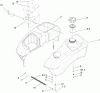 Toro 74406 (ZX440) - TimeCutter ZX440 Riding Mower, 2005 (250000001-250999999) Ersatzteile FUEL TANK AND CONTROL ASSEMBLY