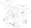 Toro 74406 (ZX440) - TimeCutter ZX440 Riding Mower, 2008 (280000001-280999999) Ersatzteile FUEL TANK AND CONTROL POD ASSEMBLY