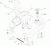 Toro 74407 (ZX525) - TimeCutter ZX525 Riding Mower, 2005 (250000001-250999999) Ersatzteile FUEL TANK AND CONTROL POD ASSEMBLY