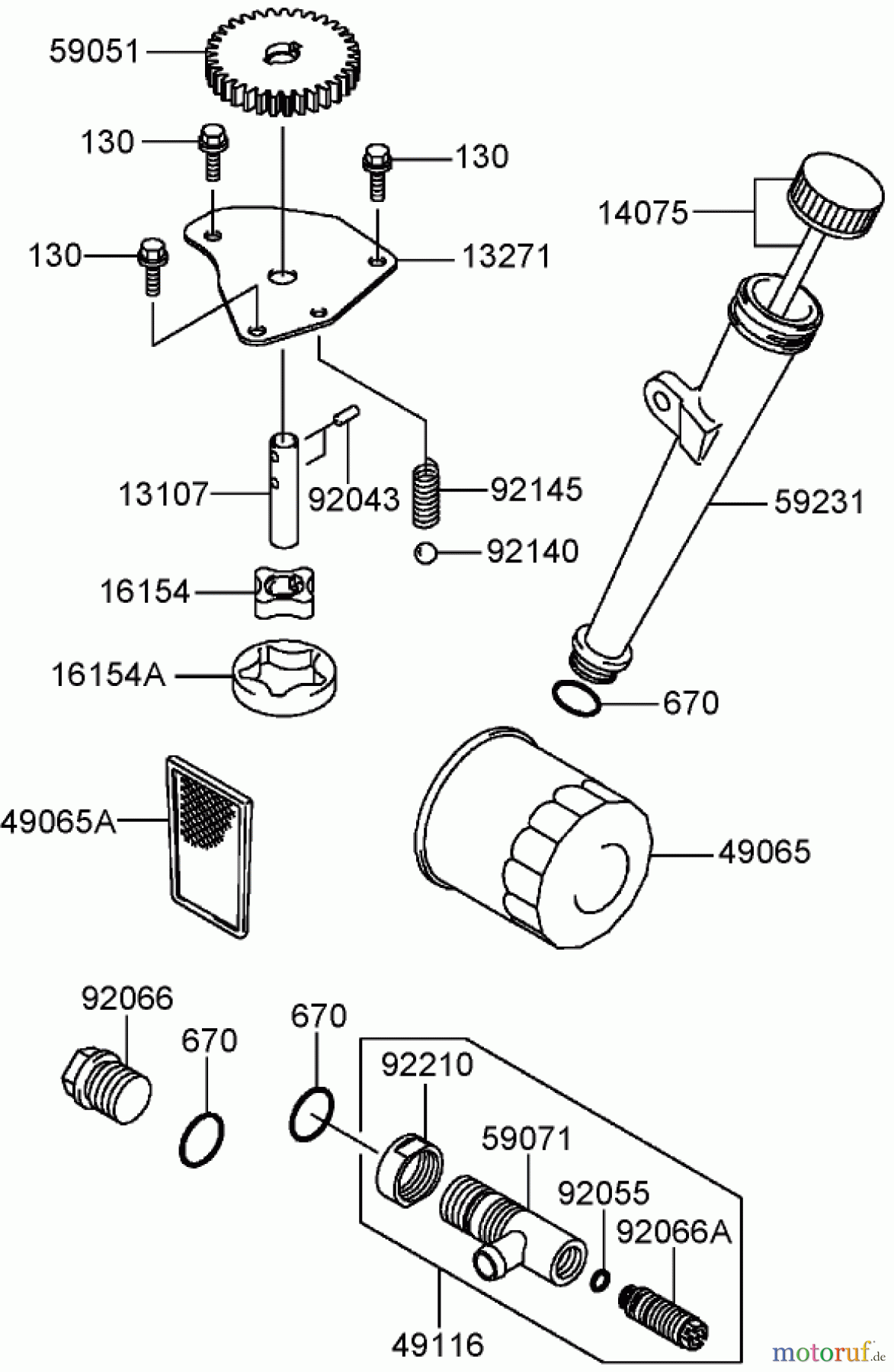 Toro Neu Mowers, Zero-Turn 74407 (ZX525) - Toro TimeCutter ZX525 Riding Mower, 2006 (260000001-260999999) LUBRICATION EQUIPMENT ASSEMBLY KAWASAKI FH541V-BS50-R
