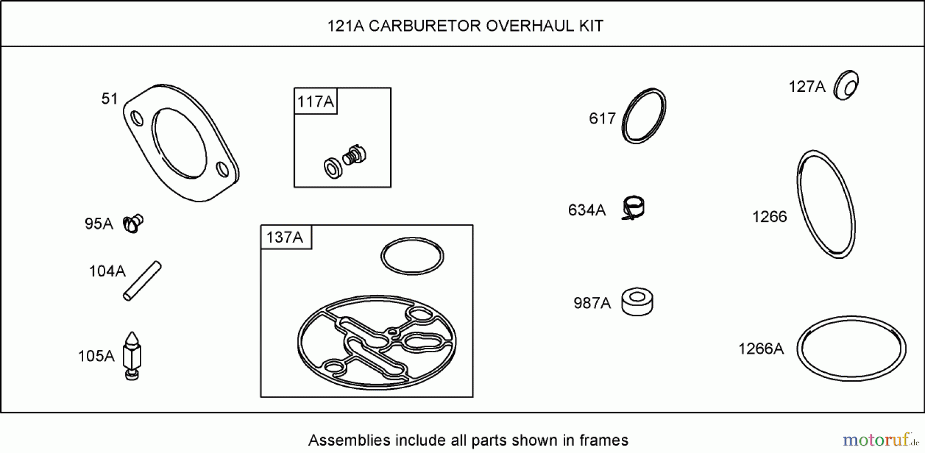 Toro Neu Mowers, Zero-Turn 74419 (Z380) - Toro TimeCutter Z380 Riding Mower, 2007 (270000001-270999999) CARBURETOR OVERHAUL KIT (NIKKI) BRIGGS AND STRATTON 31A707-0116-E1