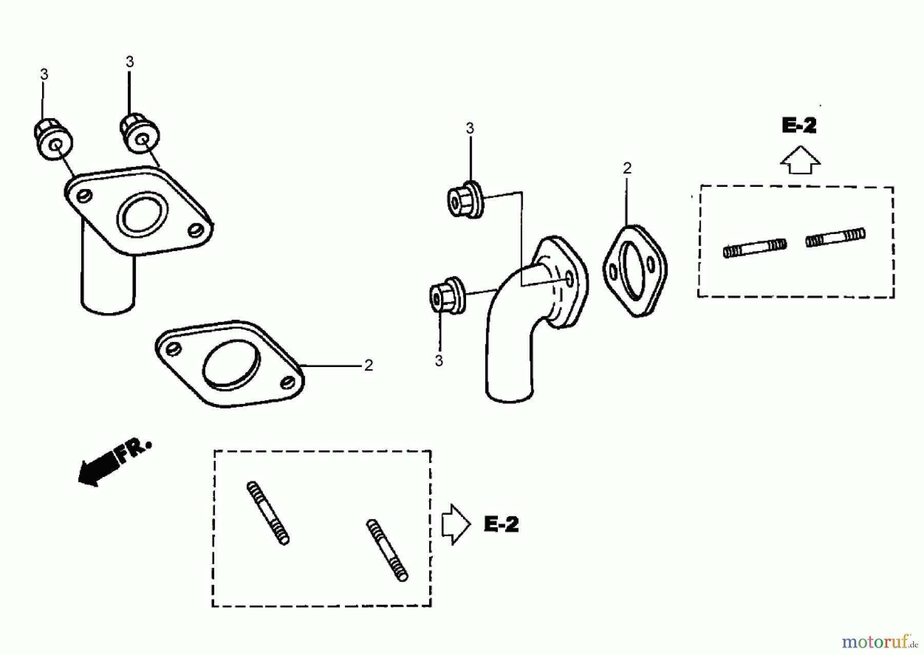 Toro Neu Mowers, Zero-Turn 74425 (Z530) - Toro TimeCutter Z530 Riding Mower, 2006 (260000001-260999999) EXHAUST PIPE ASSEMBLY HONDA GXV530 EXA2LB