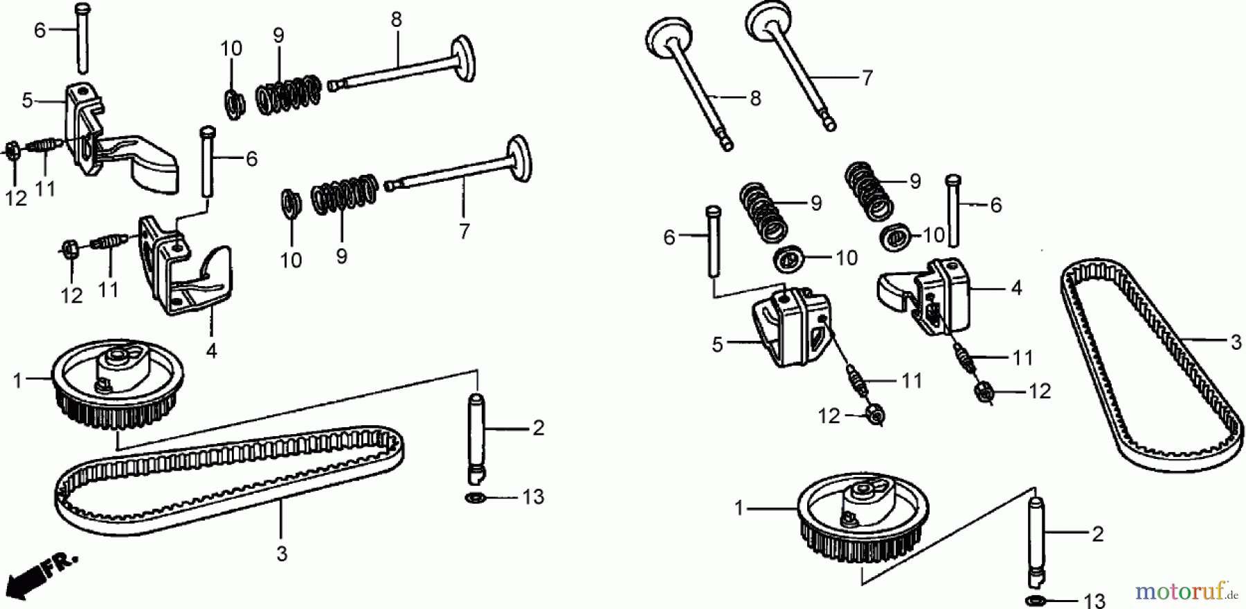 Toro Neu Mowers, Zero-Turn 74425 (Z530) - Toro TimeCutter Z530 Riding Mower, 2007 (270000001-270999999) CAMSHAFT ASSEMBLY HONDA GXV530 EXA2LB