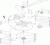 Toro 74425 (Z530) - TimeCutter Z530 Riding Mower, 2007 (270000001-270999999) Ersatzteile SPINDLE AND BELT DRIVE ASSEMBLY