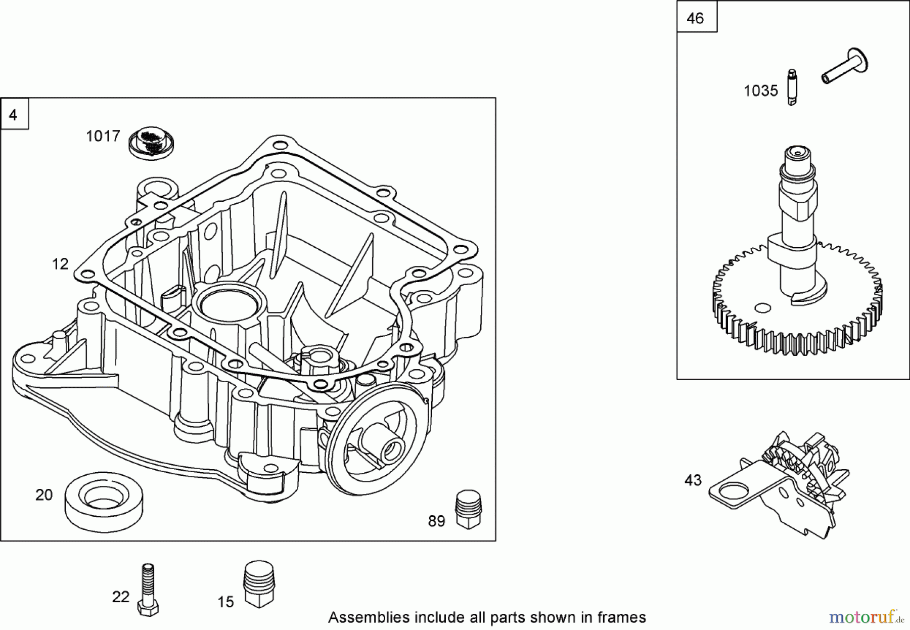 Toro Neu Mowers, Zero-Turn 74433 (ZD420) - Toro TimeCutter ZD420 Riding Mower, 2006 (260000001-260999999) CRANKCASE ASSEMBLY BRIGGS AND STRATTON 31P777-0125-E1