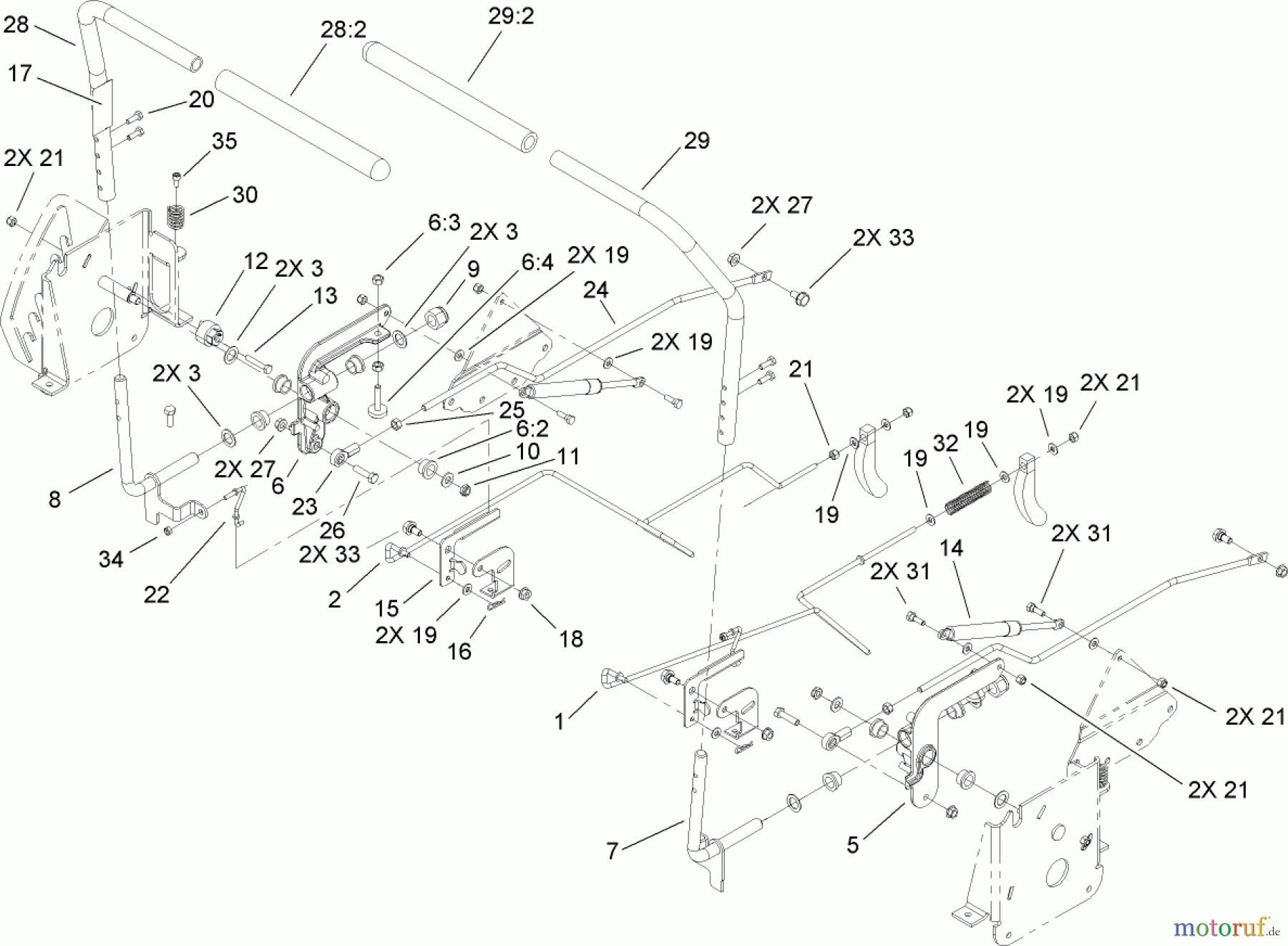 Toro Neu Mowers, Zero-Turn 74433 (ZD420) - Toro TimeCutter ZD420 Riding Mower, 2008 (280000001-280999999) CONTROL ASSEMBLY