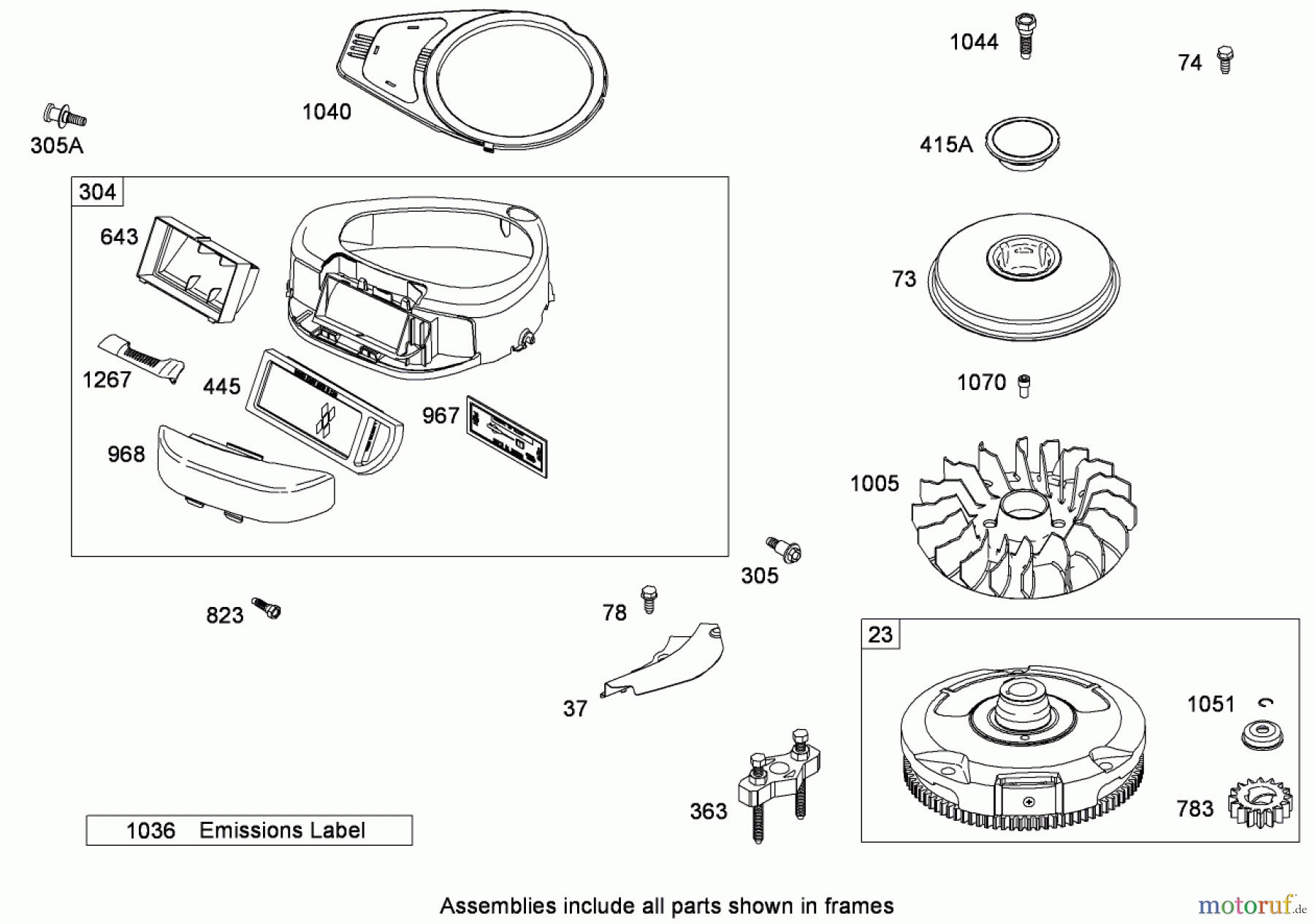 Toro Neu Mowers, Zero-Turn 74433 (ZD420) - Toro TimeCutter ZD420 Riding Mower, 2009 (290000001-290999999) BLOWER HOUSING ASSEMBLY BRIGGS AND STRATTON MODEL 31P777-0133-E1