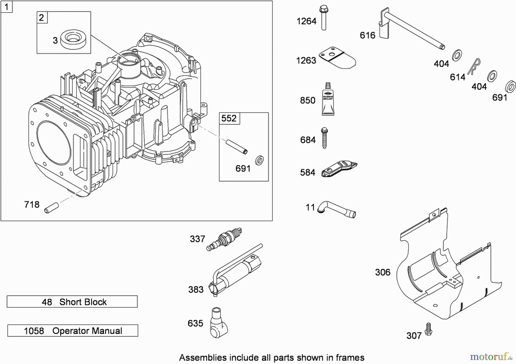 Toro Neu Mowers, Zero-Turn 74433 (ZD420) - Toro TimeCutter ZD420 Riding Mower, 2009 (290000001-290999999) CYLINDER ASSEMBLY BRIGGS AND STRATTON MODEL 31P777-0133-E1