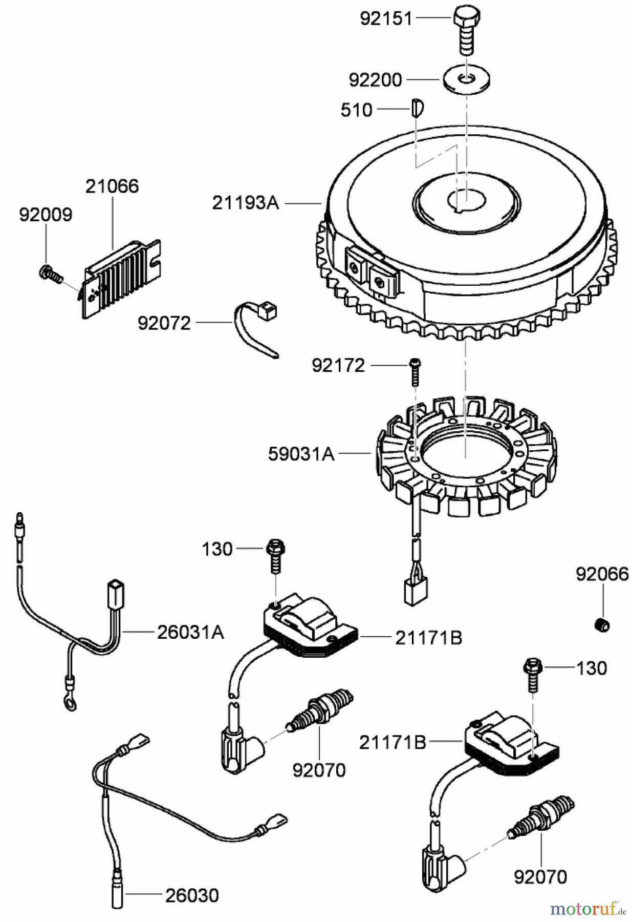 Toro Neu Mowers, Zero-Turn 74437 (ZD420T) - Toro TimeCutter ZD420T Riding Mower, 2009 (290000001-290999999) ELECTRIC EQUIPMENT ASSEMBLY KAWASAKI FH541V-CS50