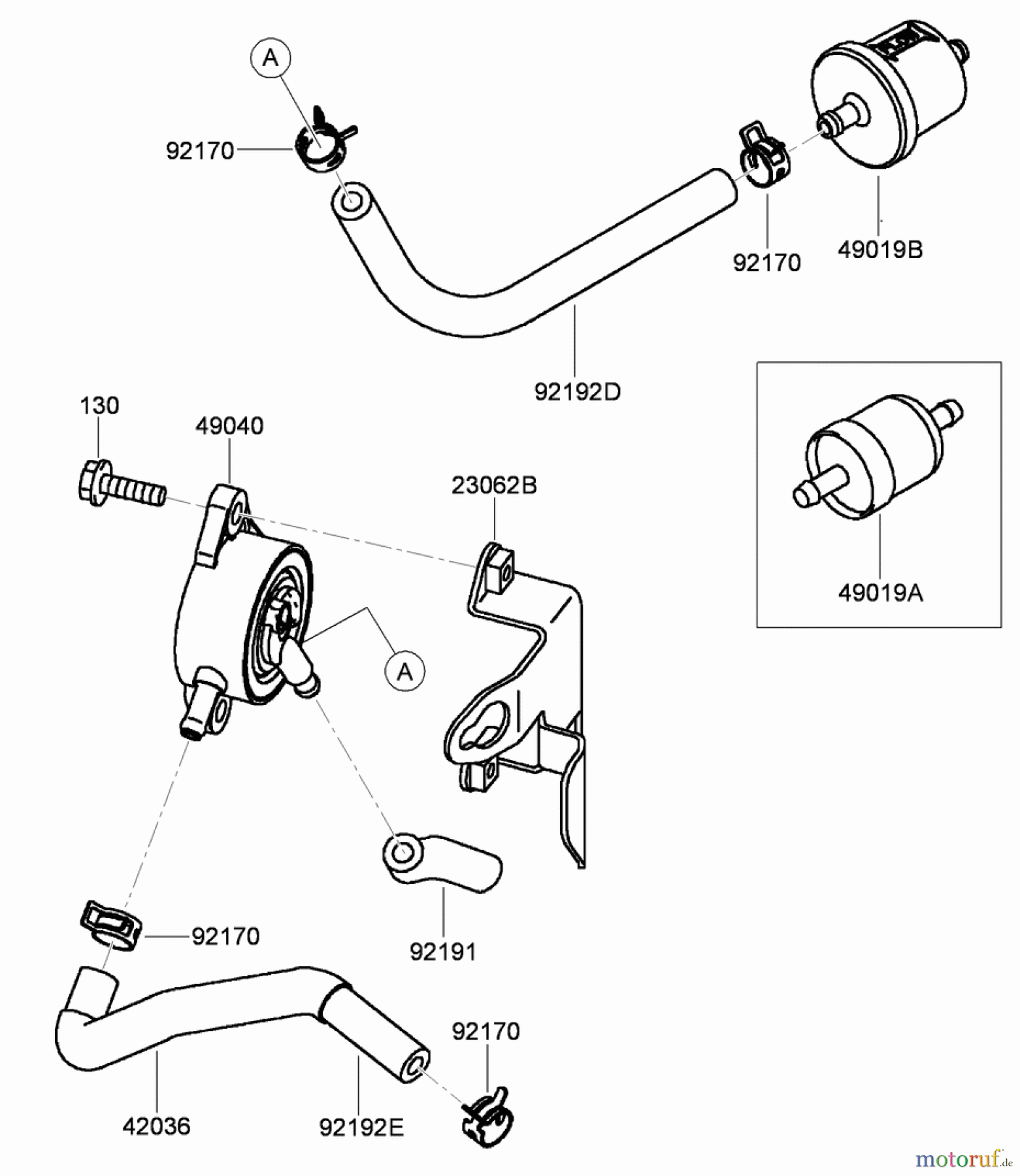 Toro Neu Mowers, Zero-Turn 74437 (ZD420T) - Toro TimeCutter ZD420T Riding Mower, 2009 (290000001-290999999) FUEL TANK AND VALVE ASSEMBLY KAWASAKI FH541V-CS50