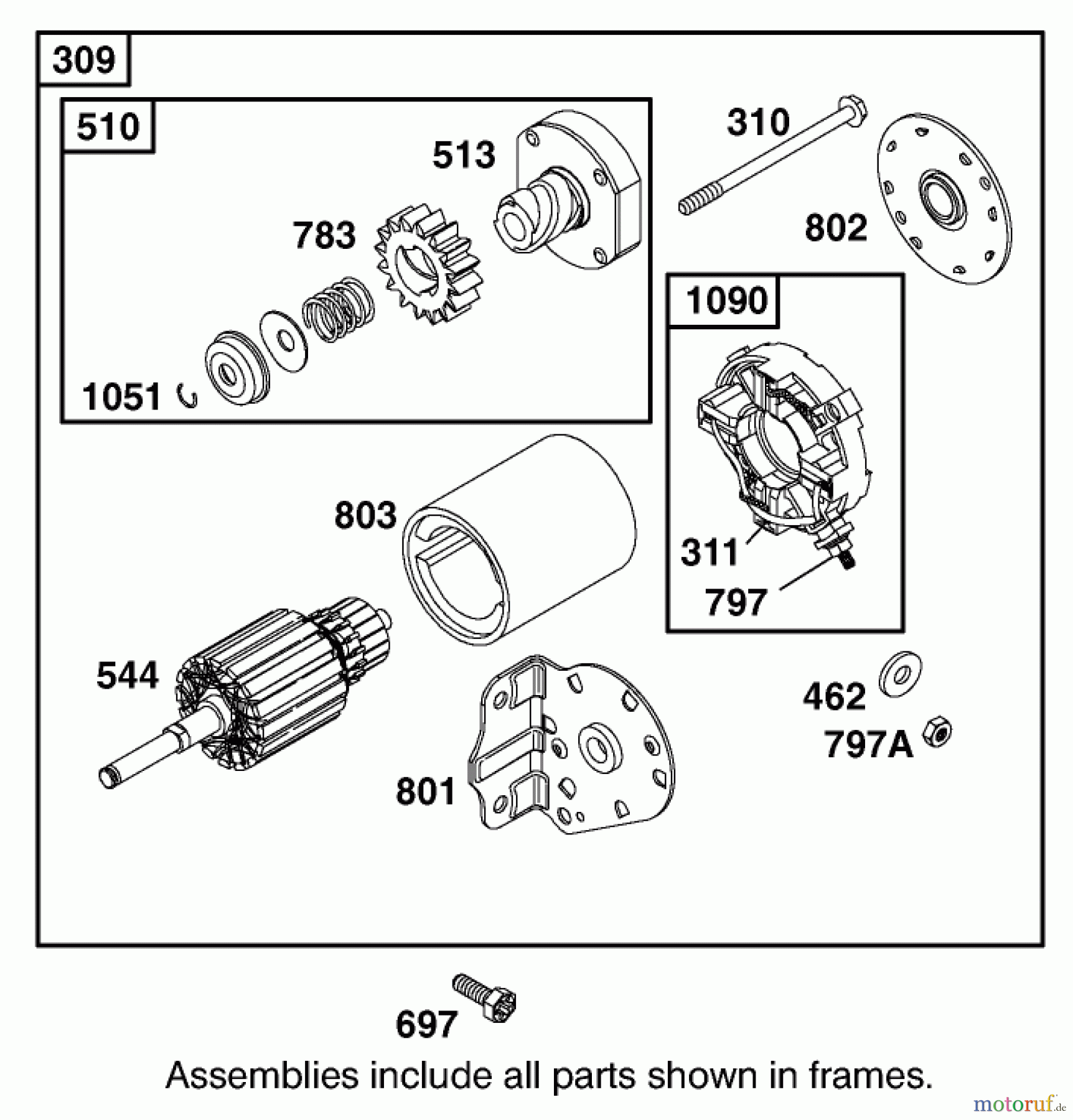  Toro Neu Mowers, Zero-Turn 74501 (Z16-44) - Toro Z16-44 TimeCutter Z Riding Mower, 2001 (210000001-210999999) STARTER ASSEMBLY BRIGGS AND STRATTON 311777-0117-E1