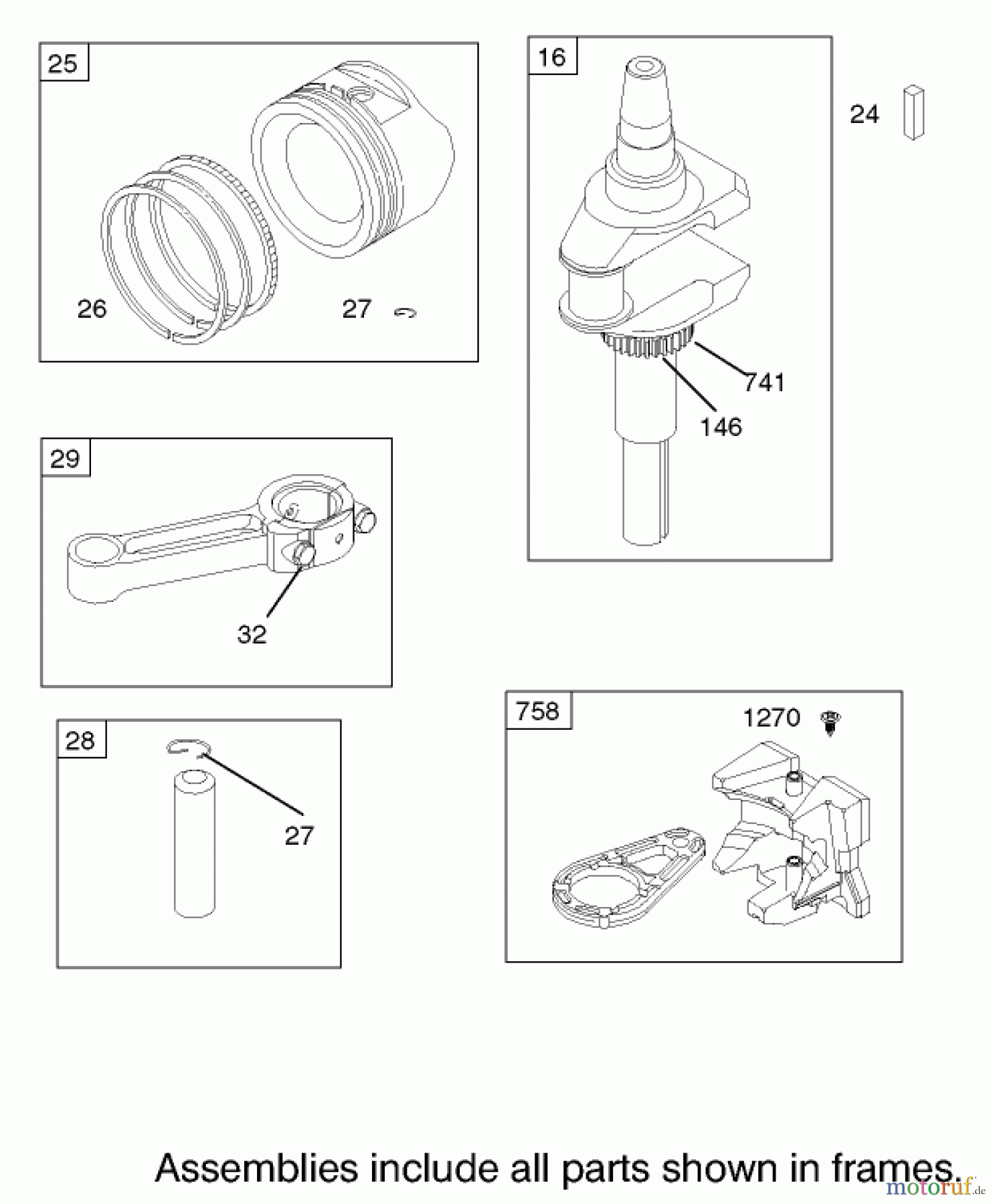 Toro Neu Mowers, Zero-Turn 74502 (Z16-44) - Toro Z16-44 TimeCutter Z Riding Mower, 2002 (220000001-220999999) CRANKSHAFT ASSEMBLY BRIGGS AND STRATTON 31E777-0126-E1