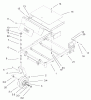 Toro 74601 (Z17-44) - Z17-44 TimeCutter Z Riding Mower, 2002 (220000913-220999999) Ersatzteile FRONT FRAME ASSEMBLY