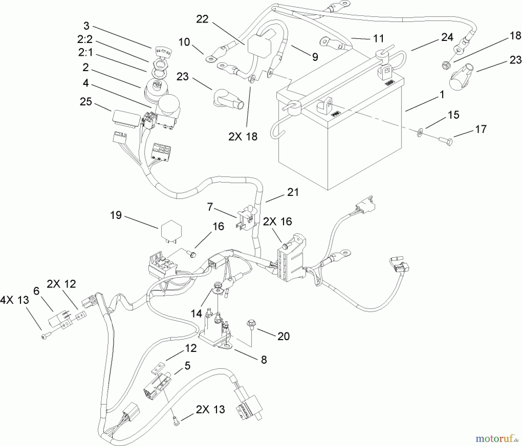 Toro Neu Mowers, Zero-Turn 74603 (ZX440) - Toro TimeCutter ZX440 Riding Mower, 2008 (280000001-280999999) ELECTRICAL ASSEMBLY