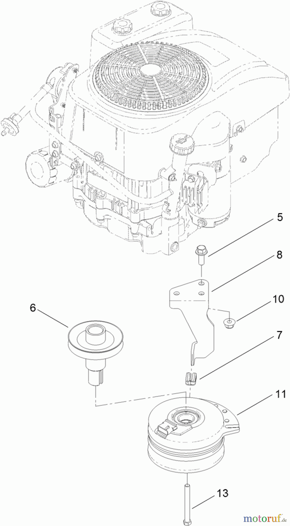  Toro Neu Mowers, Zero-Turn 74621 (3200) - Toro TimeCutter SS 3200 Riding Mower, 2012 (SN 312000001-312999999) CLUTCH ASSEMBLY