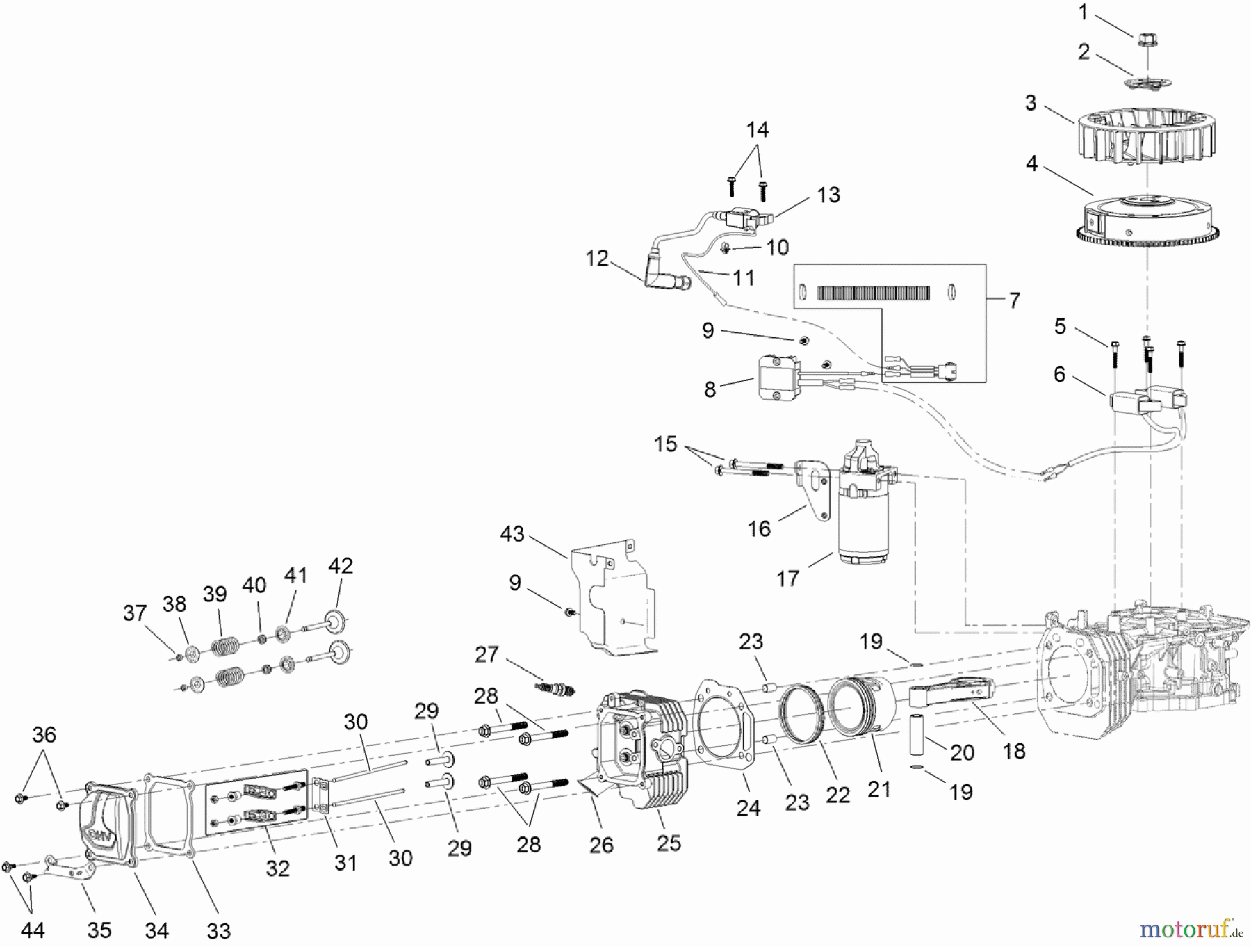 Toro Neu Mowers, Zero-Turn 74621 (3200) - Toro TimeCutter SS 3200 Riding Mower, 2012 (SN 312000001-312999999) NO. 2 ENGINE ASSEMBLY NO. 120-4335